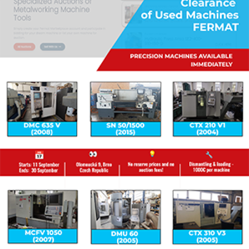 Warehouse Clearance of Used Machines - FERMAT